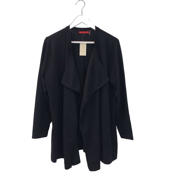 NWT Coldwater Creek Red Woman Solid Open Cozy Cardigan Sweater Size 1X - Picture 1 of 5